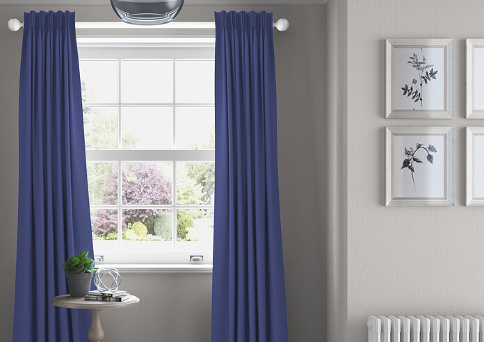 Faux Suede, Cornflower - Made to Measure Curtains - Image 3